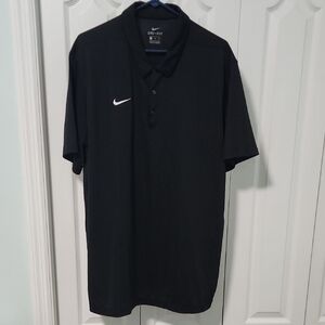 Nike Men's Black Dri-FIT Polo Shirt